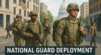 National Guard troops in Washington DC supporting federal crime initiative