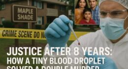 A tiny droplet of blood and a laptop led investigators to solve the 2017 double murder of Sasikala and Anish Narra.