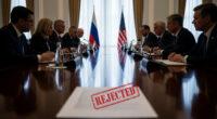 Russia rejects peace compromise during 5-hour meeting with US envoys in Moscow.